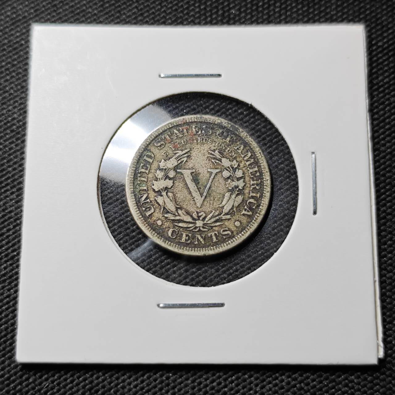 KK钱币收藏小铺  第393期  2月预留时间 周末发货  1883美国5分镍币