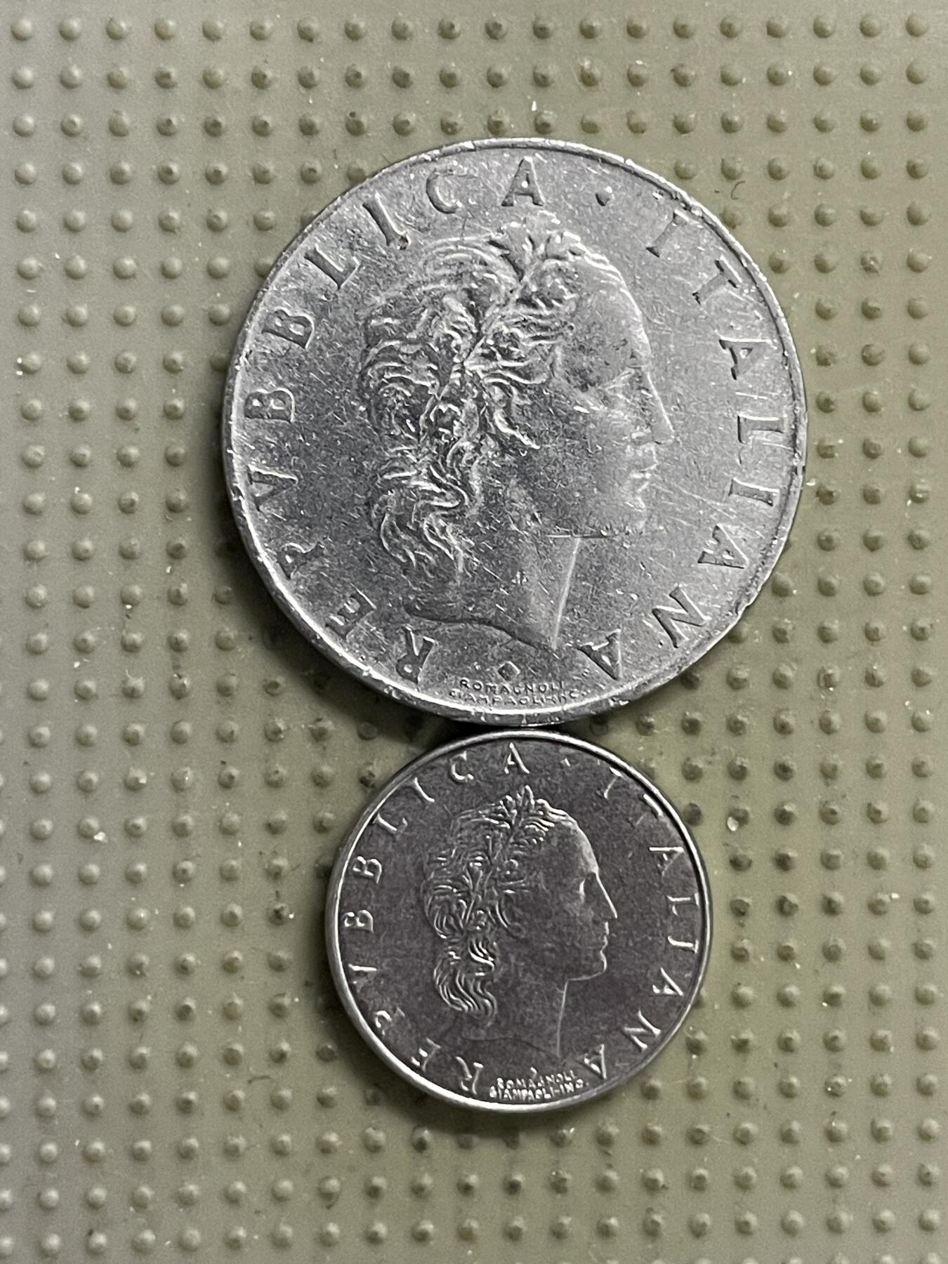 2026年第22场各国散币拍卖（总第172场） 意大利50里拉大小2枚