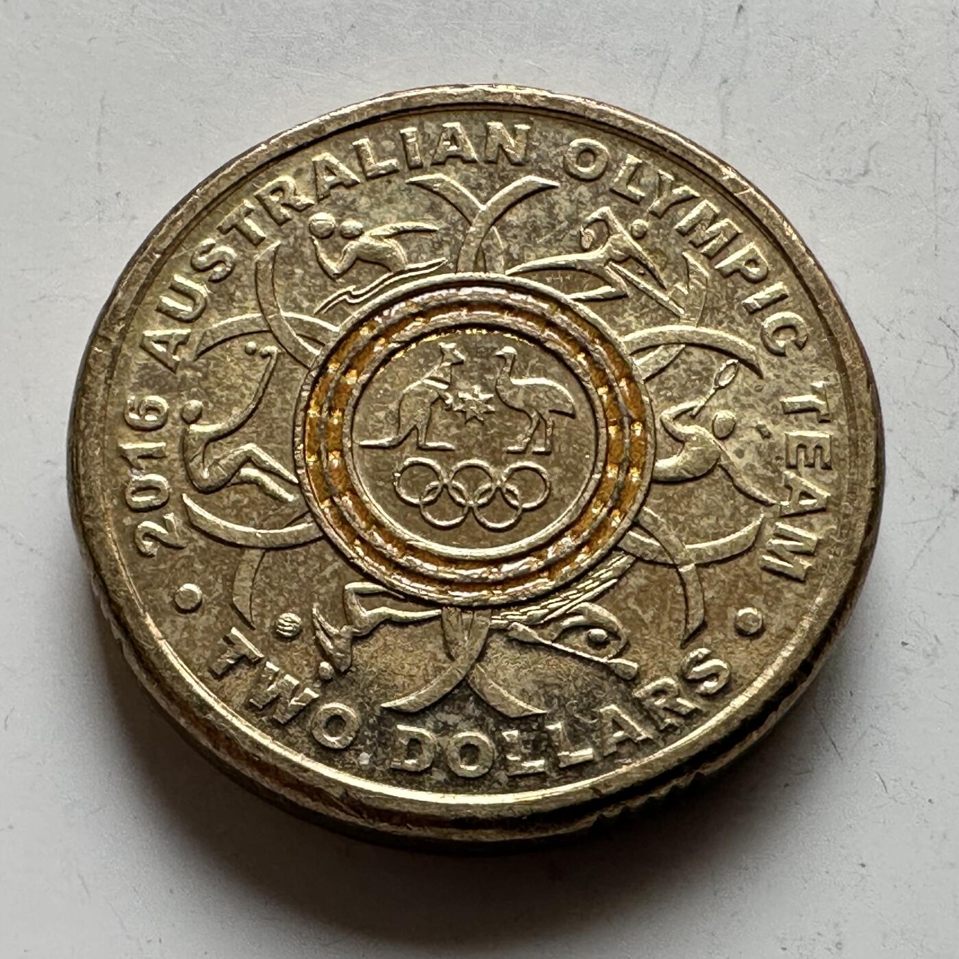 🌹外币初藏🌹🐯2026年第16场 快递将在12号停运 年前需发货的抓紧 ，年后正月十五恢复发货 澳大利亚2016年¥2彩色纪念币