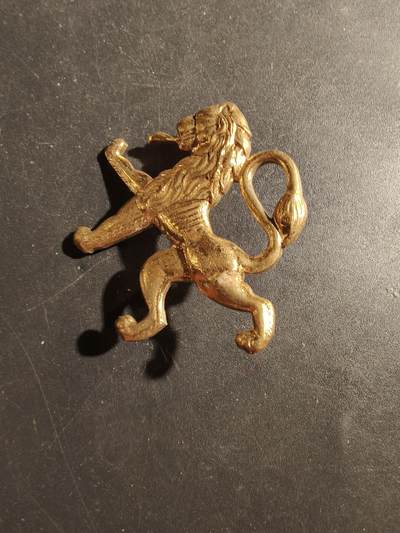 老王徽章第180期 - 比利时二战流亡伦敦“自由比利时”军团帽徽