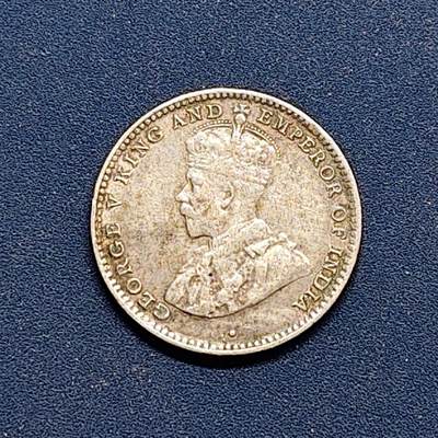 【全场包邮】纯粹捡漏拍500场-持续更新中 - 锡兰1924年乔治五世10分银币【15.5毫米1.17克55%】