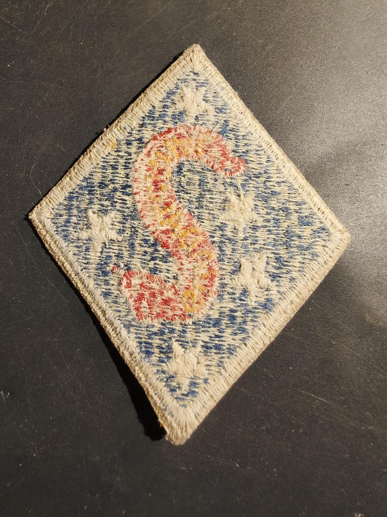 老王徽章第180期 美国海军陆战2师臂章   二战时期