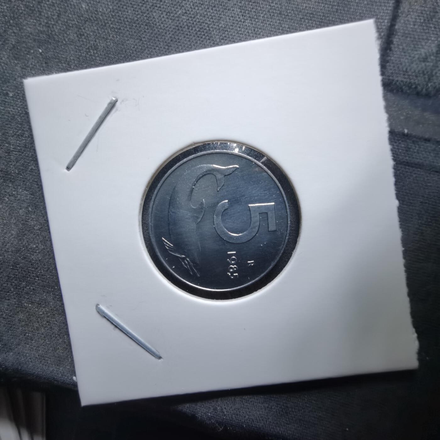 沼泽如烟--第985场 意大利1985年5里拉