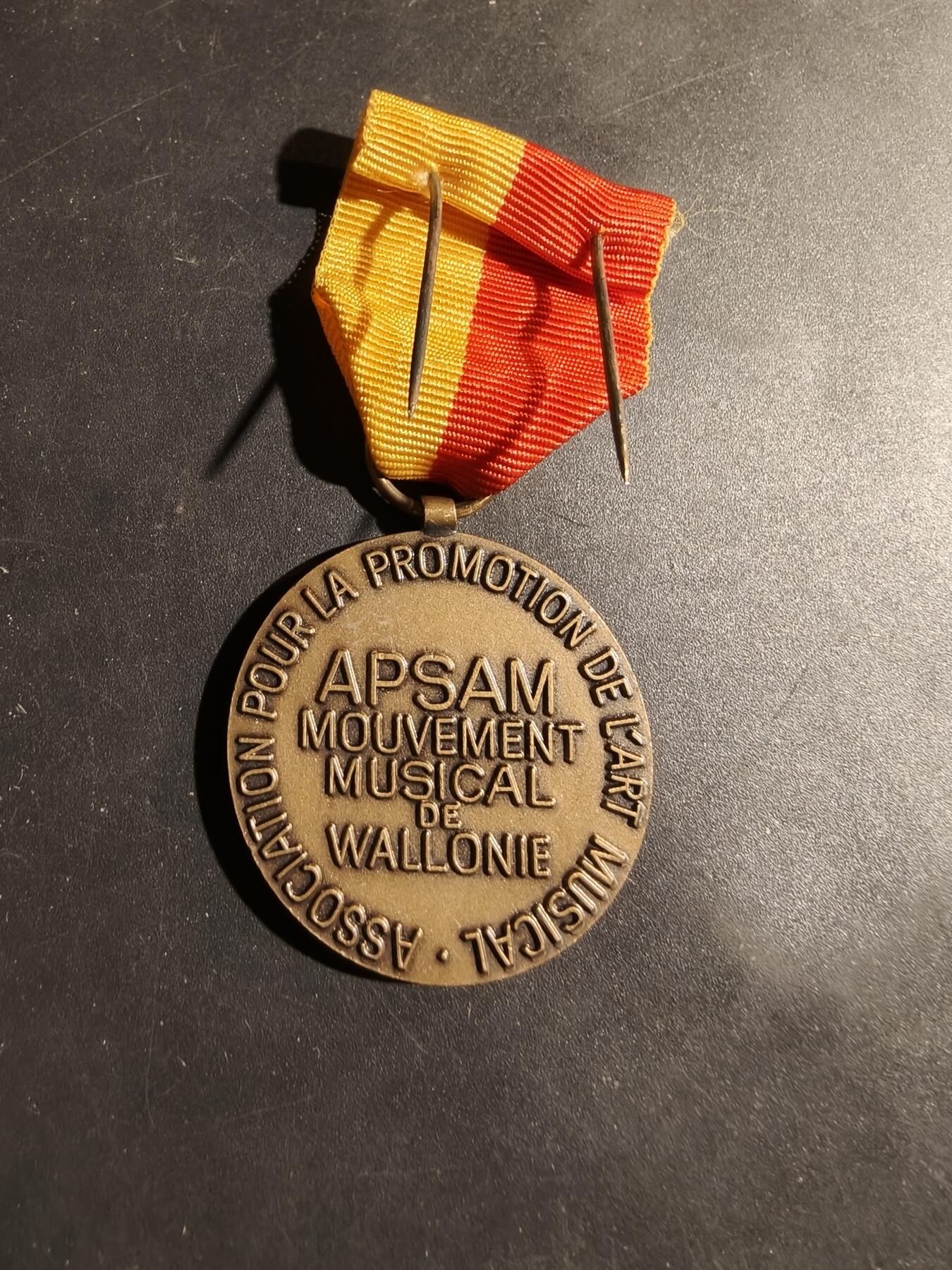 老王徽章第180期 比利时瓦隆大区音乐艺术促进协会奖章