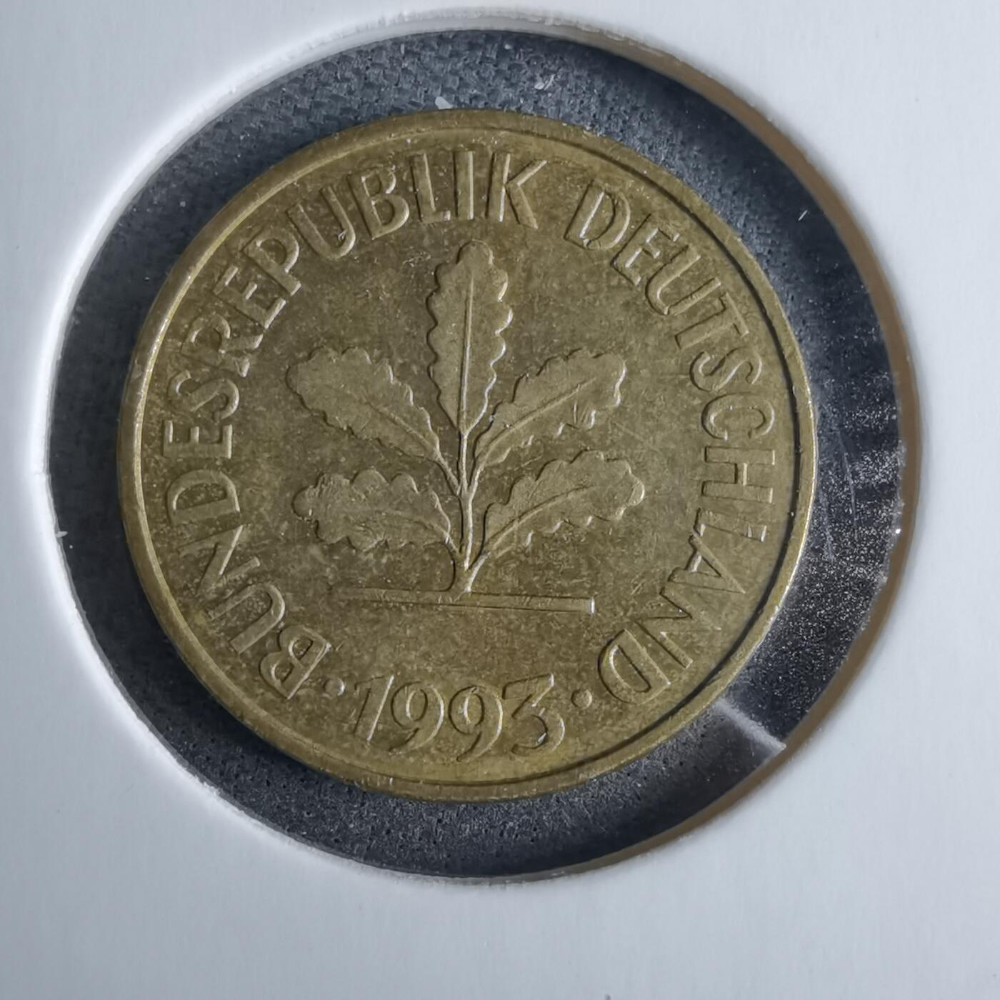 沼泽如烟--第985场 德国1993年5芬尼