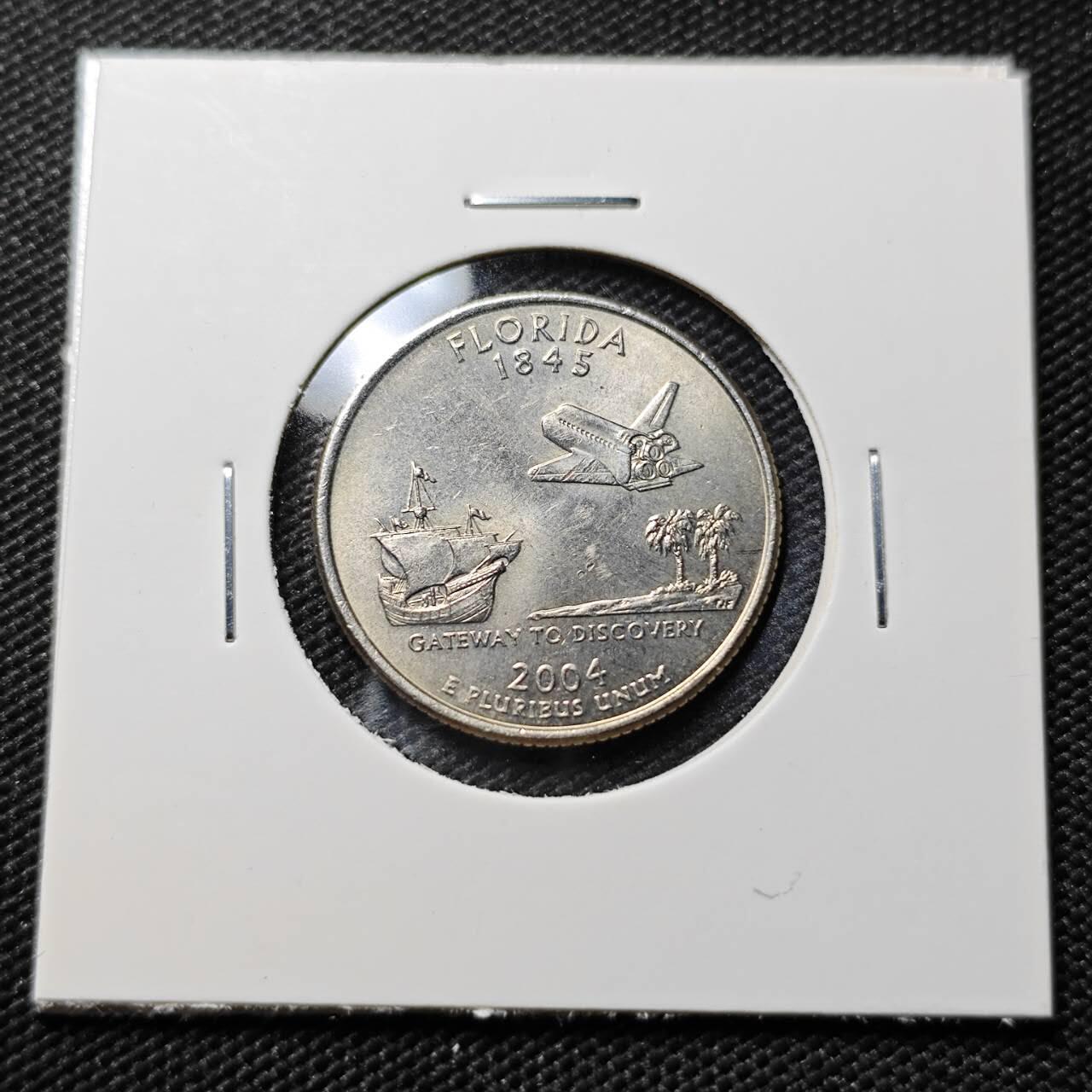 KK钱币收藏小铺  第393期  2月预留时间 周末发货  美国25分纪念币