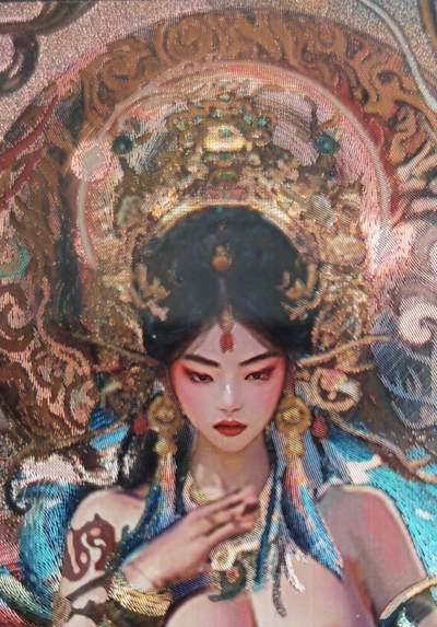 阳大大卡牌拍卖第98期（持续收拍品，周六晚上九点截拍，进群福利早知道） - 【艺术卡】百里卡牌 苍之飞鸿 山海经 嫘祖 艺术版