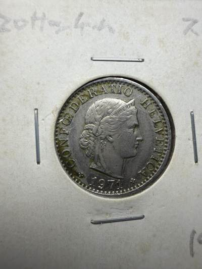 2025年集古藏今外币拍卖第二期-第4场—（总第304拍），可以寄存60天，满160元包邮。 - 1971年瑞士20生丁