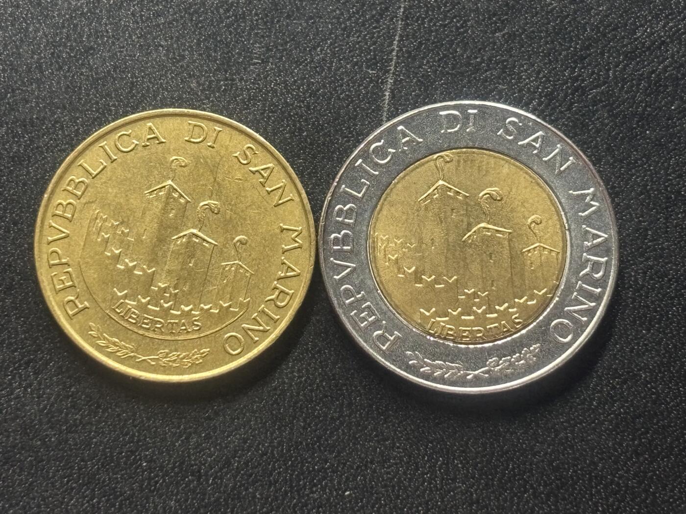 邮泉阁限时拍卖第四十一场（硬币在国外。请付邮费6元。） 圣马力诺1993年2枚