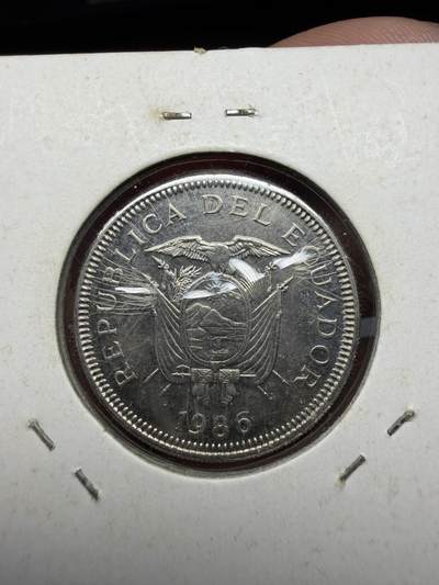2025年集古藏今外币拍卖第二期-第4场—（总第304拍），可以寄存60天，满160元包邮。 - 1986年厄瓜多尔1苏克雷