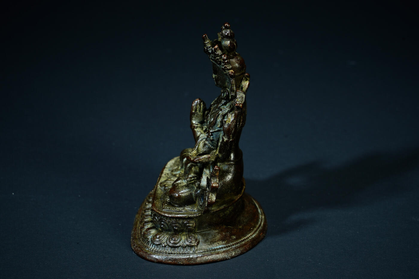 上海都达杂项专场二十一（全场包邮） 尼泊尔铜四臂观音造像90-71