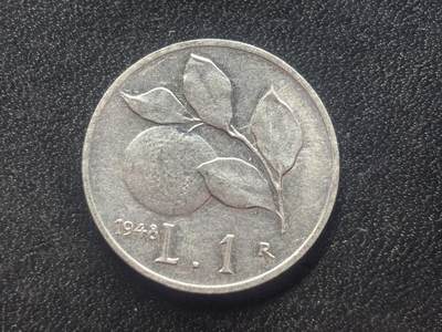 邮泉阁限时拍卖第四十一场（硬币在国外。请付邮费6元。） - 意大利1948年1里拉