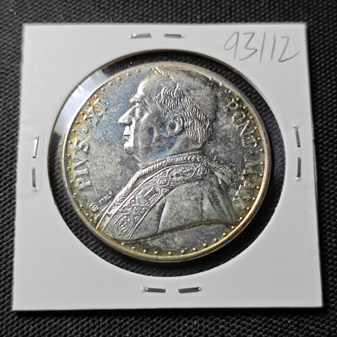 KK钱币收藏小铺  第393期  2月预留时间 周末发货  梵蒂冈镀银章