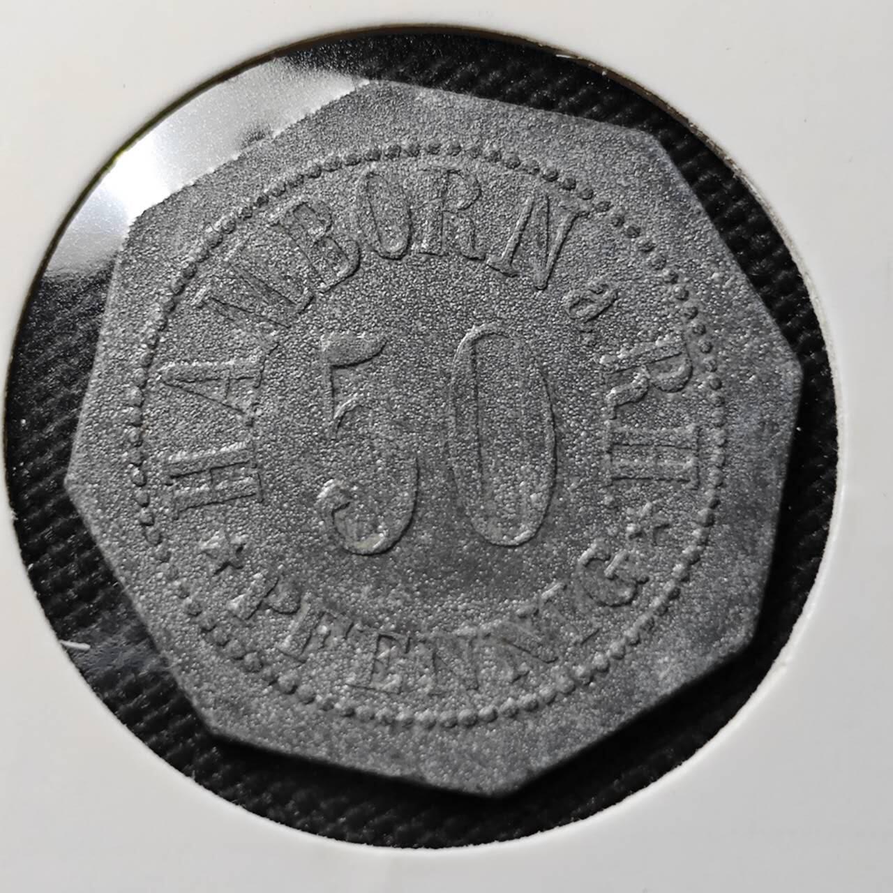 KK钱币收藏小铺  第393期  2月预留时间 周末发货  德紧50芬尼代币