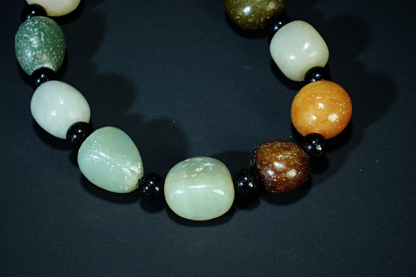 上海都达杂项专场二十一（全场包邮） 天然和田玉籽料手串90-78