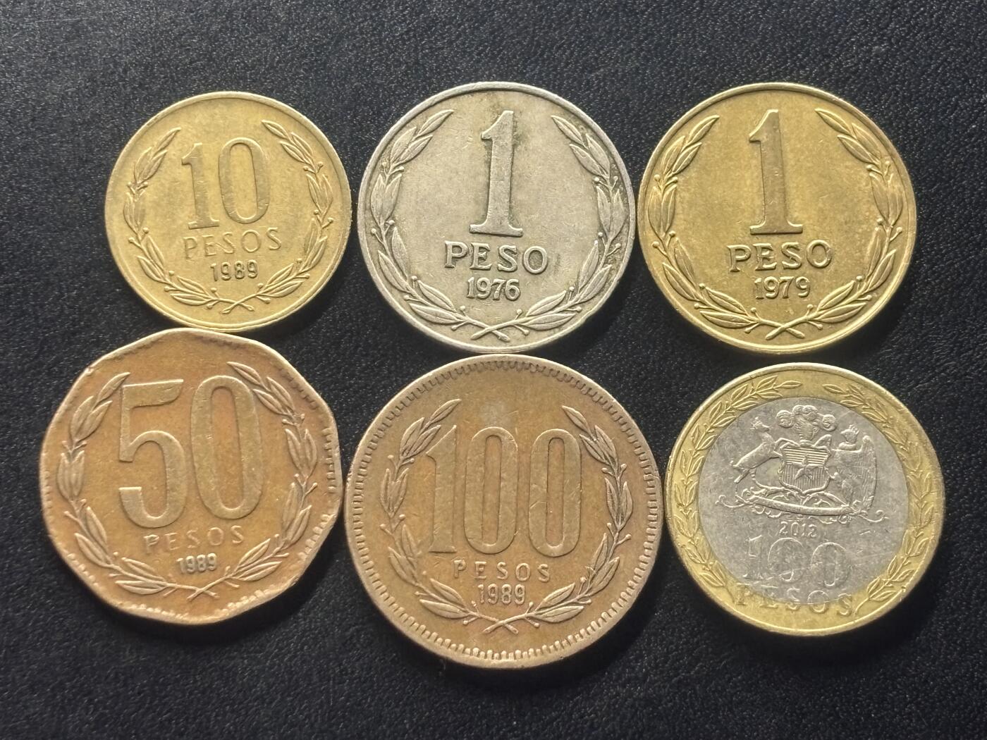 邮泉阁限时拍卖第四十一场（硬币在国外。请付邮费6元。） 智利6枚