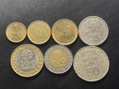 邮泉阁限时拍卖第四十一场（硬币在国外。请付邮费6元。） - 葡萄牙7枚