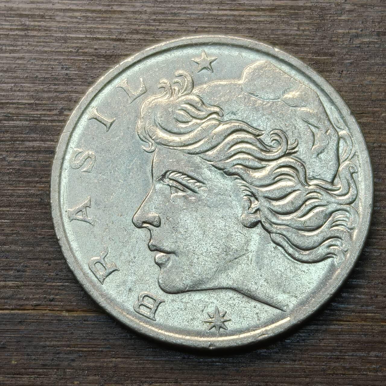 【本场4.12号发货】★第145★散币专场 不寄存，30包邮。不满30元，支付5元运费。《接受代拍 代送NGC评级》 95【无寄存】巴西 1970年 1克鲁塞罗 自由女神 镍币