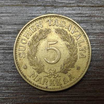 【铜匠收藏】★第146★散币专场 不寄存，30包邮。不满30元，支付5元运费。《接受代拍 代送NGC评级》 - 88【无寄存】芬兰 1939年 5马克 铝铜币