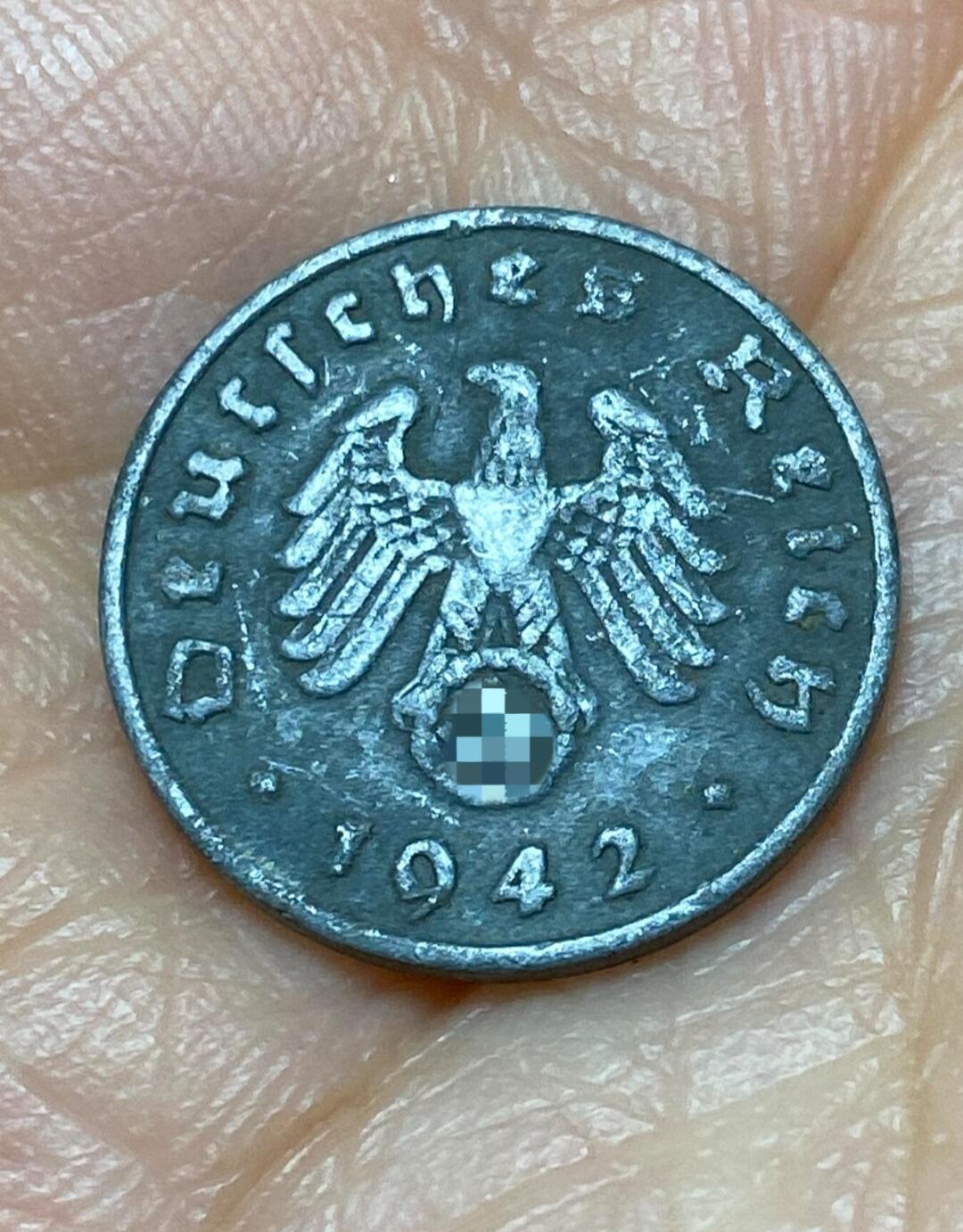 2026年第十九场(总第一百八十八场）外国好品散币场(免佣金) 德意志第三帝国1942年1芬尼(G标，卡尔斯鲁厄造)