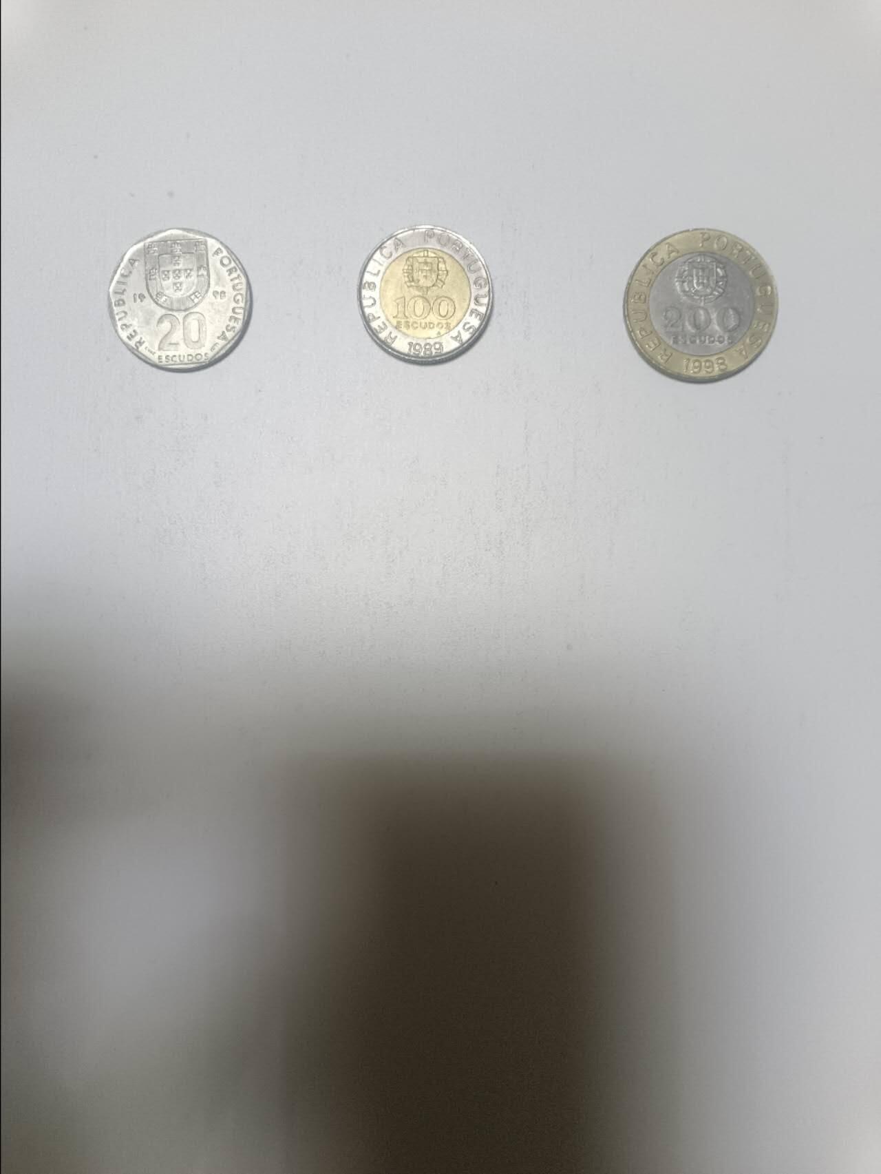 【20260206】非全新纸币和硬币第332场 葡萄牙3枚硬币