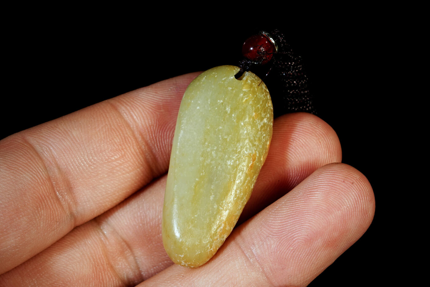 上海都达杂项专场二十一（全场包邮） 天然和田玉精雕《欢喜弥勒》挂件90-92