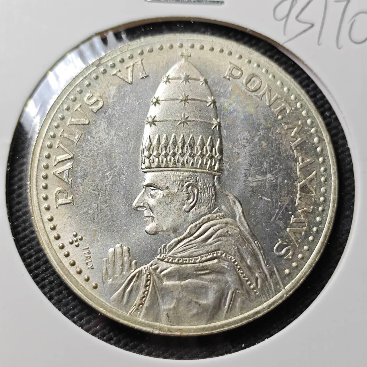 KK钱币收藏小铺  第393期  2月预留时间 周末发货  梵蒂冈镀银章