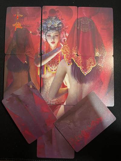 欢迎送拍、零成本上架，释放现金流，合理分配上拍卡品 - 【九拼、普卡、折光、幻彩、幻彩折光】st刷子 红衣（17张）焱卡文化&妖姬传