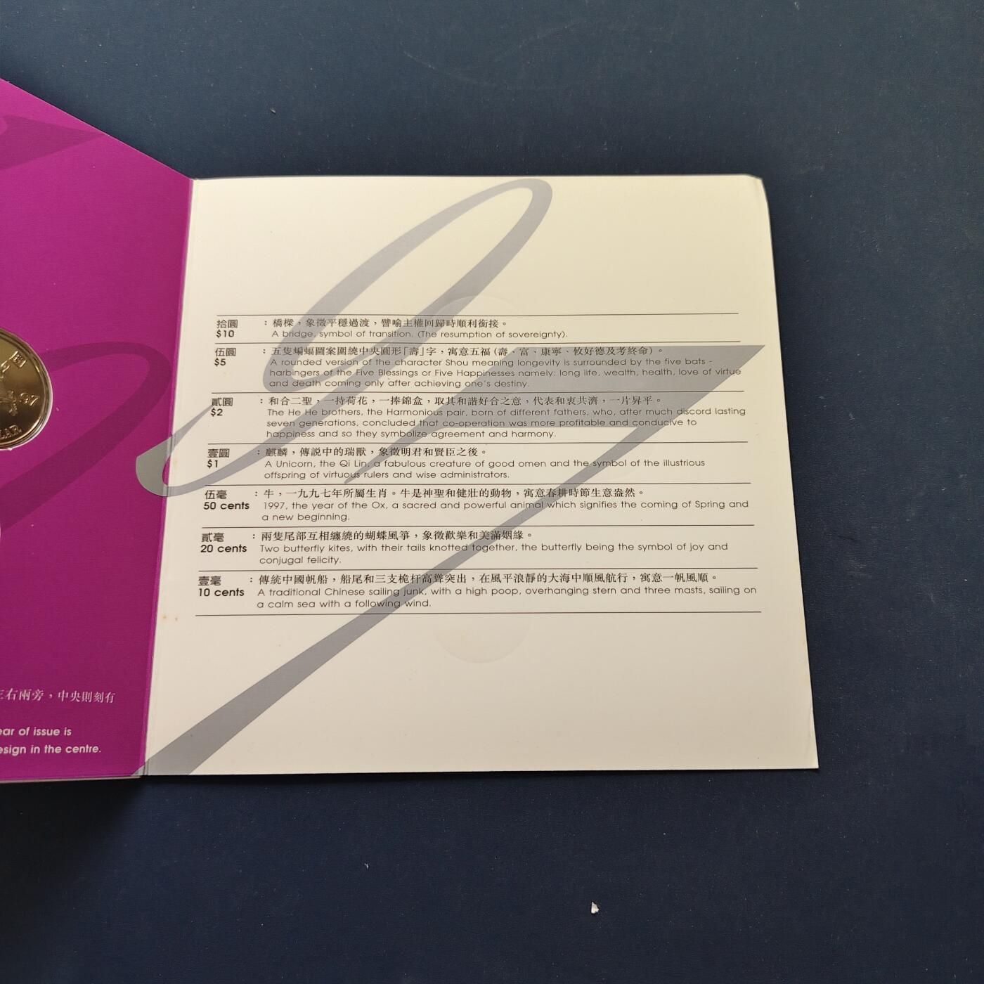 【全场包邮】纯粹捡漏拍501场-持续更新中 香港硬币护照（乔六-女王钱册装26枚）+香港1997回归官方封装纪念版套币-2册一组