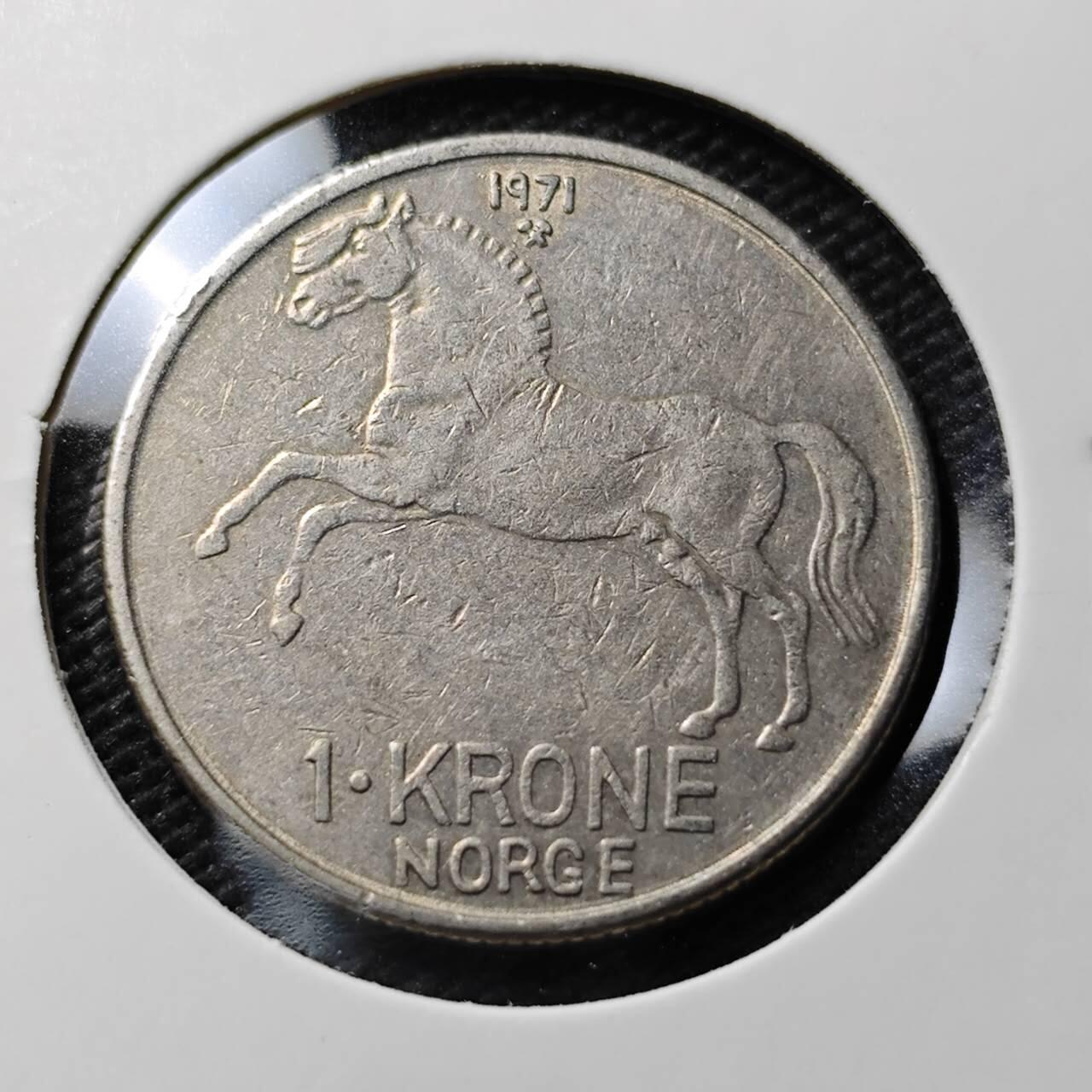 KK钱币收藏小铺  第393期  2月预留时间 周末发货  挪威1克朗