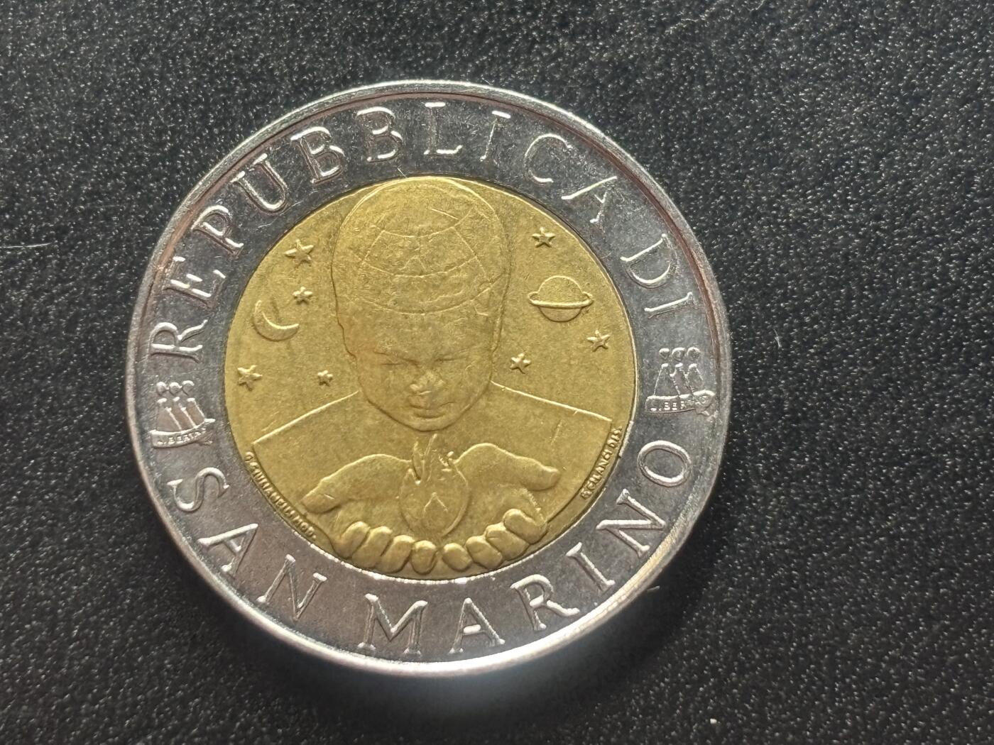 邮泉阁限时拍卖第四十一场（硬币在国外。请付邮费6元。） 圣马力诺1996年500里拉