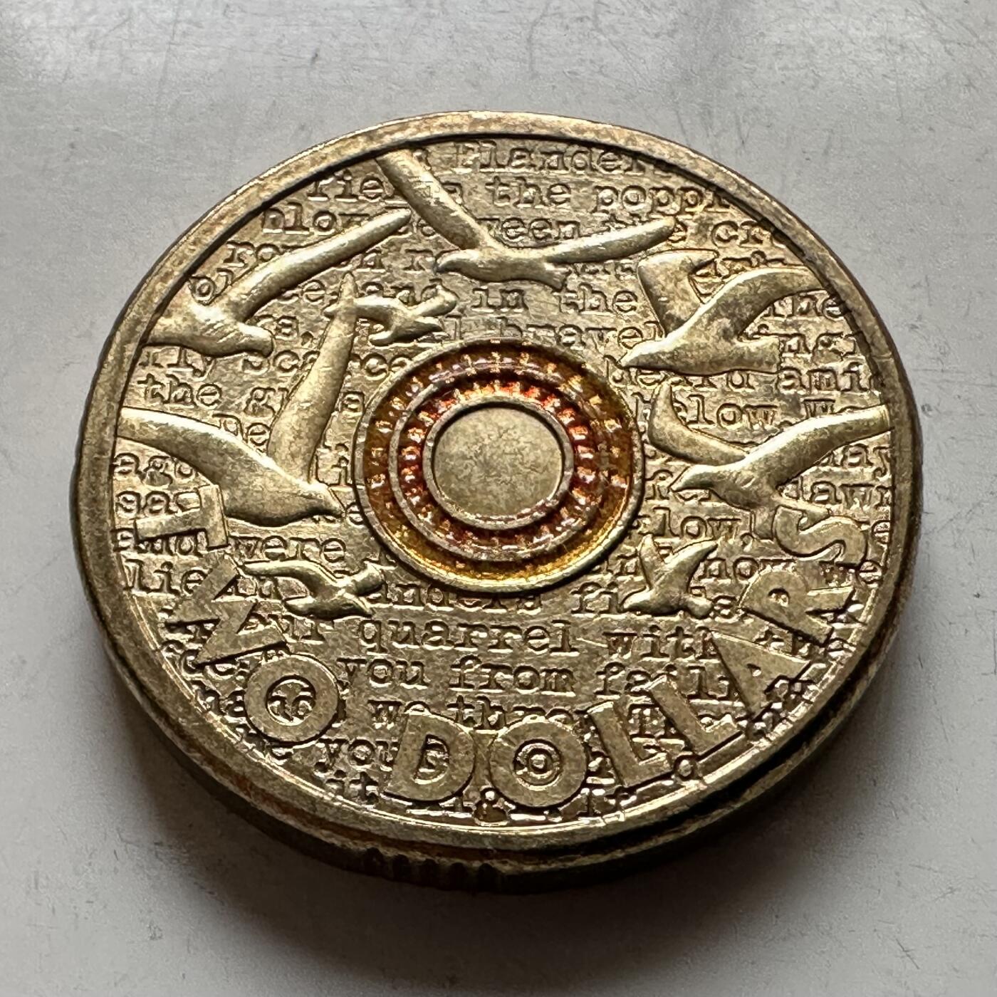 🌹外币初藏🌹🐯2026年第16场 快递将在12号停运 年前需发货的抓紧 ，年后正月十五恢复发货 澳大利亚2015年¥2彩色纪念币