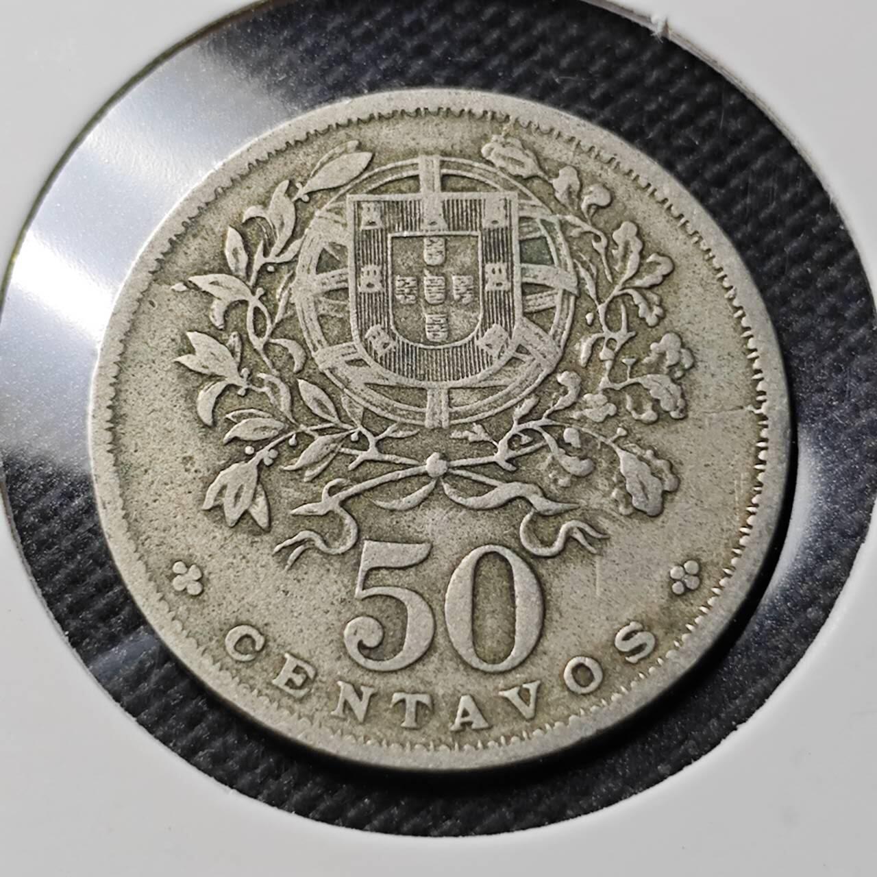KK钱币收藏小铺  第393期  2月预留时间 周末发货  1929葡萄牙50分