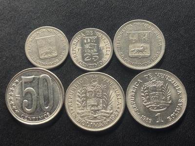 邮泉阁限时拍卖第四十一场（硬币在国外。请付邮费6元。） - 委内瑞拉6枚