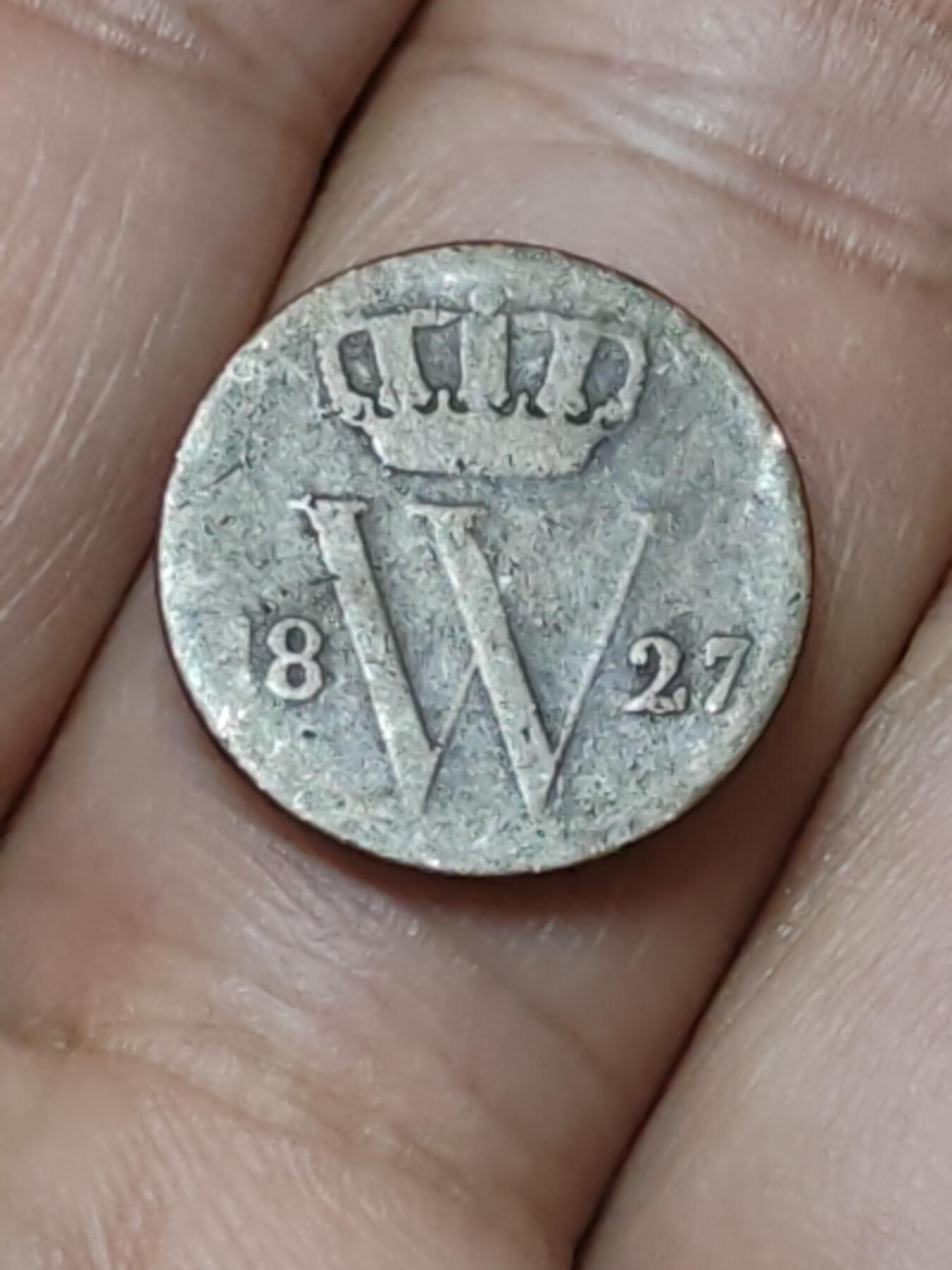 2026年第十九场(总第一百八十八场）外国好品散币场(免佣金) 稀少–荷兰🇳🇱1827年1/2分(威廉一世时期，Torch–火炬标)