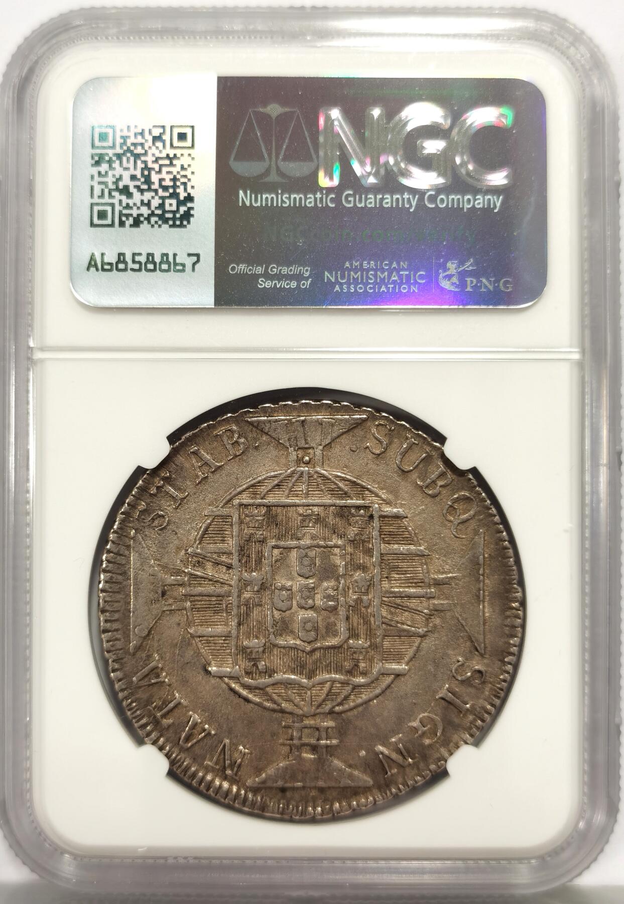 博洋堂“心向春光”2月精品大拍专场暨第160期（全场包邮） NGC MS62 葡属巴西1819年R版若昂六世960瑞斯地球银币