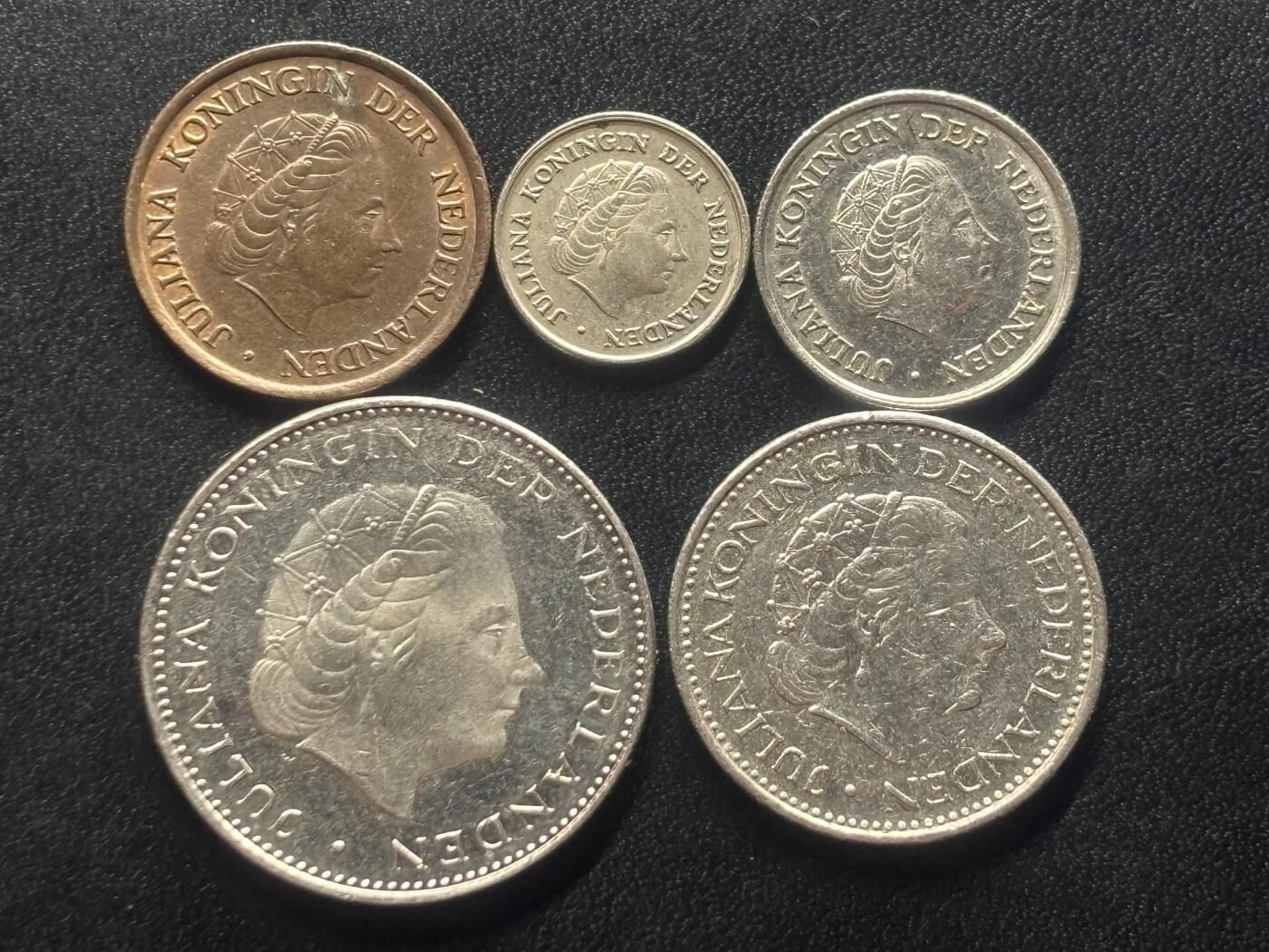 邮泉阁限时拍卖第四十一场（硬币在国外。请付邮费6元。） 荷兰1980年5枚