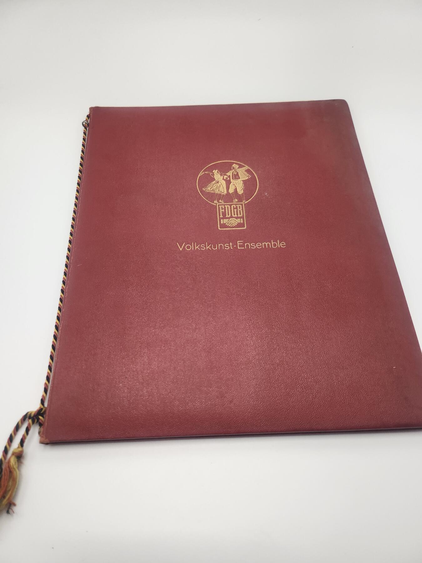 南水社第二次拍卖 东德FDGB艺术团证书（1966年舞蹈学校舞蹈比赛三等奖证书）年轻女性学生得主