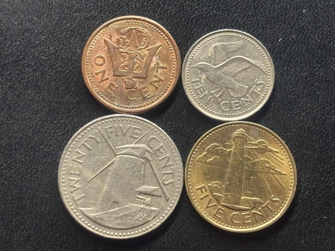 邮泉阁限时拍卖第四十一场（硬币在国外。请付邮费6元。） 巴巴多斯4枚