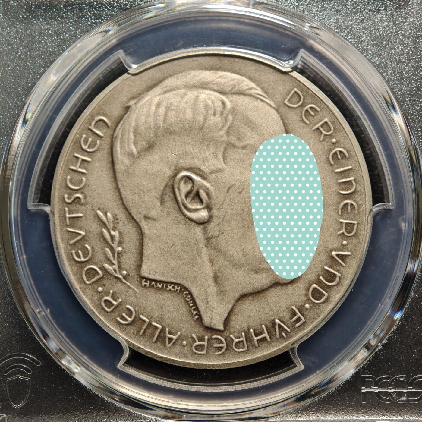 【德藏】世界币章拍卖第164期（拍品征集中~欢迎藏友联系） 罕见无历版！1939年 德国第三帝国 元首吞并奥地利纪念银章 PCGS SP63（原图请查询PCGS评级官网）