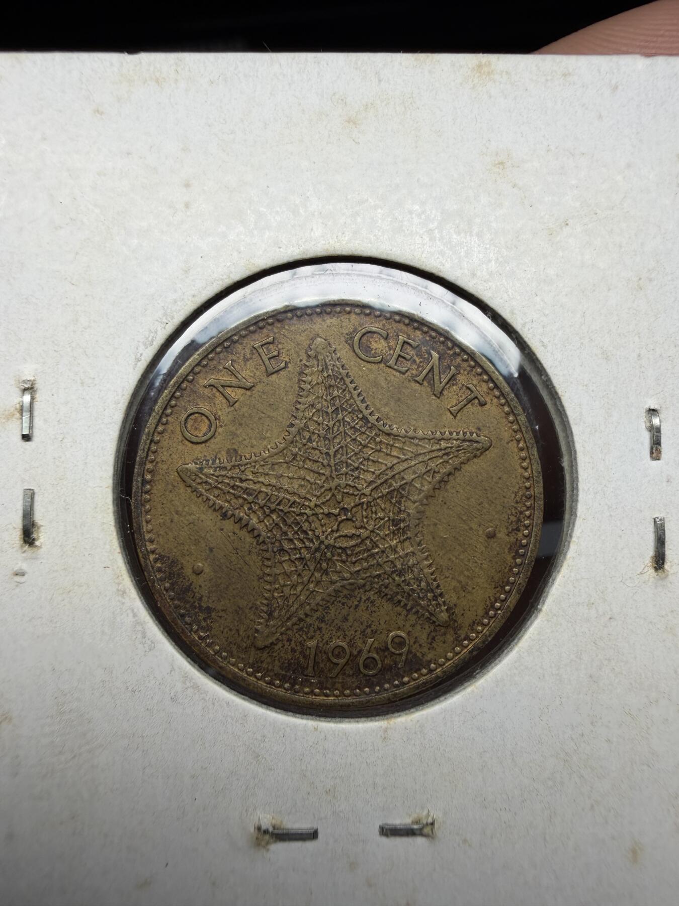 2025年集古藏今外币拍卖第二期-第4场—（总第304拍），可以寄存60天，满160元包邮。 1969年巴哈马一分