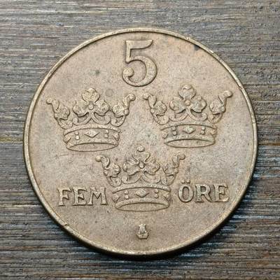 【铜匠收藏】★第146★散币专场 不寄存，30包邮。不满30元，支付5元运费。《接受代拍 代送NGC评级》 - 24【无寄存】瑞典1940年 三冠 5欧尔