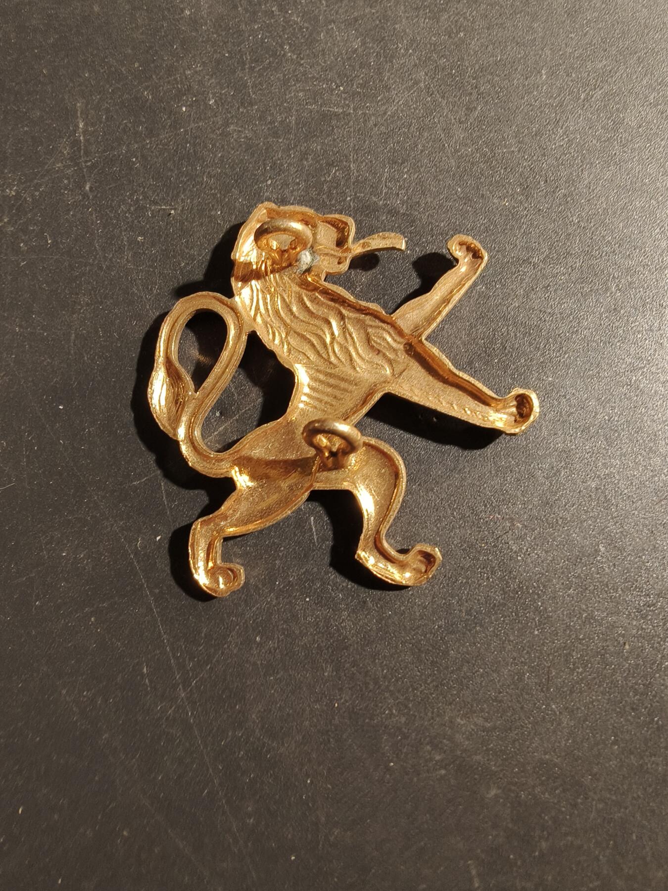 老王徽章第180期 比利时二战流亡伦敦“自由比利时”军团帽徽