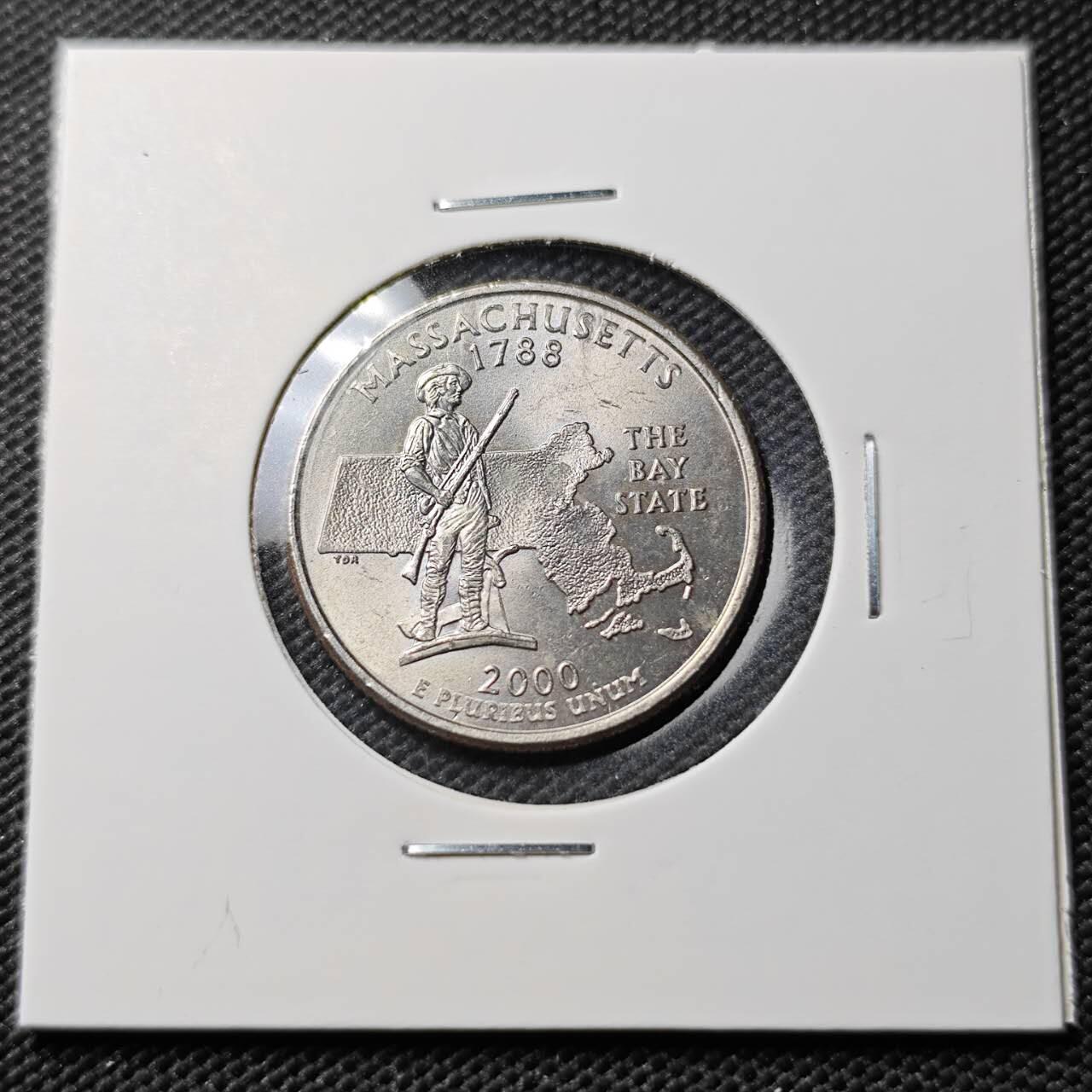 KK钱币收藏小铺  第393期  2月预留时间 周末发货  美国25分纪念币 好品