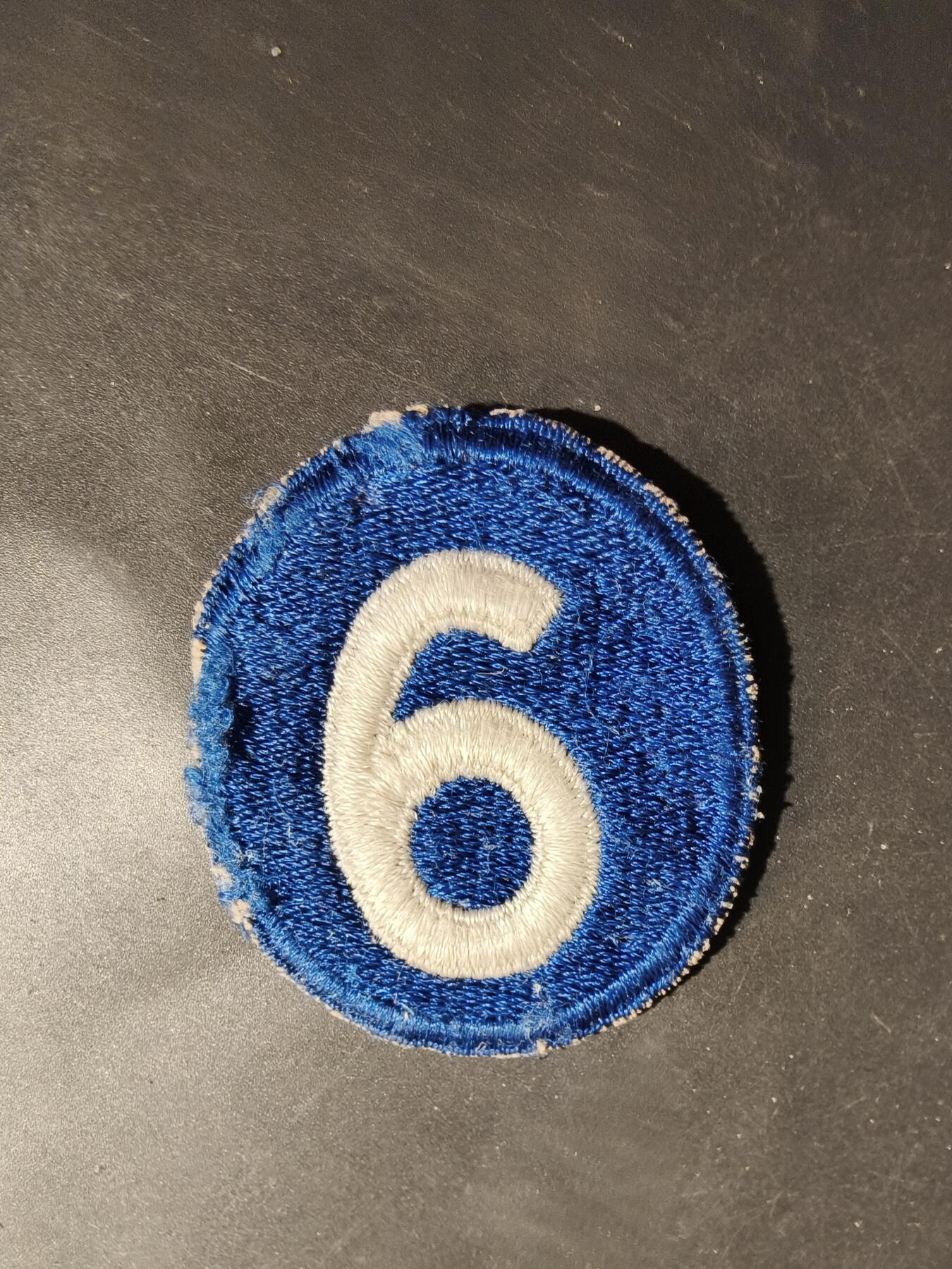 老王徽章第180期 美国陆军第6军臂章