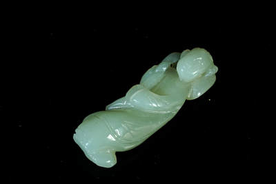 上海都达杂项专场四十七【全场包邮】  和田玉雕童子摆件90-81