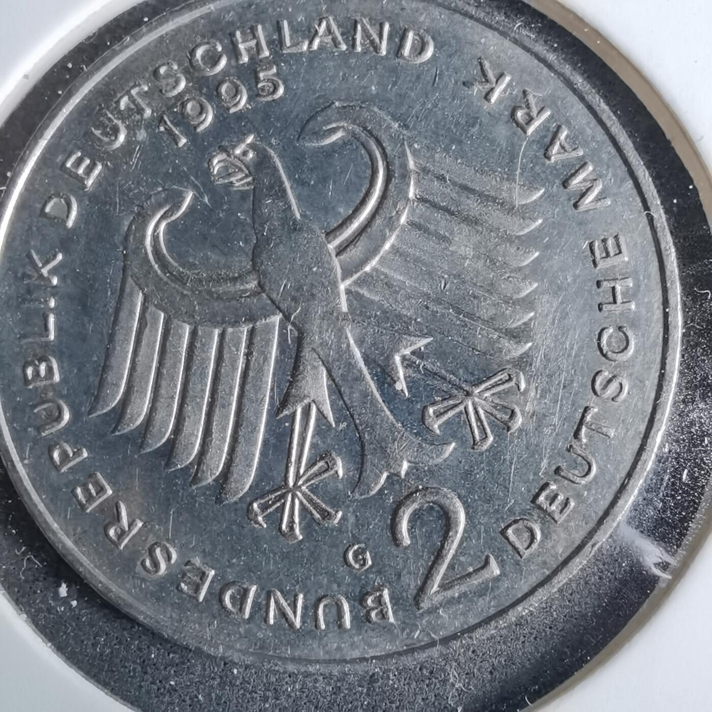 沼泽如烟--第985场 德国1995年2马克少见头像