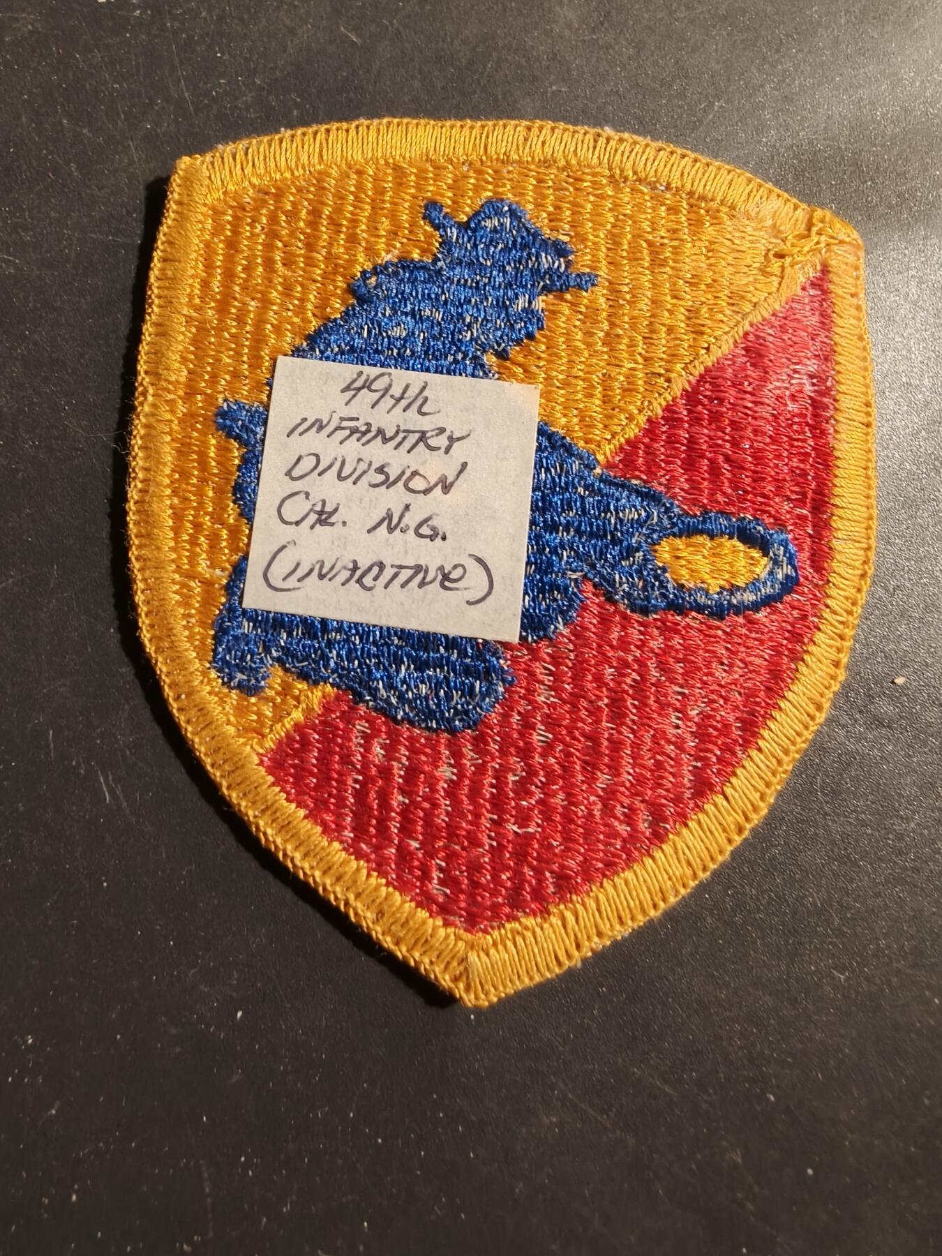 老王徽章第180期 美国陆军第49步兵师臂章