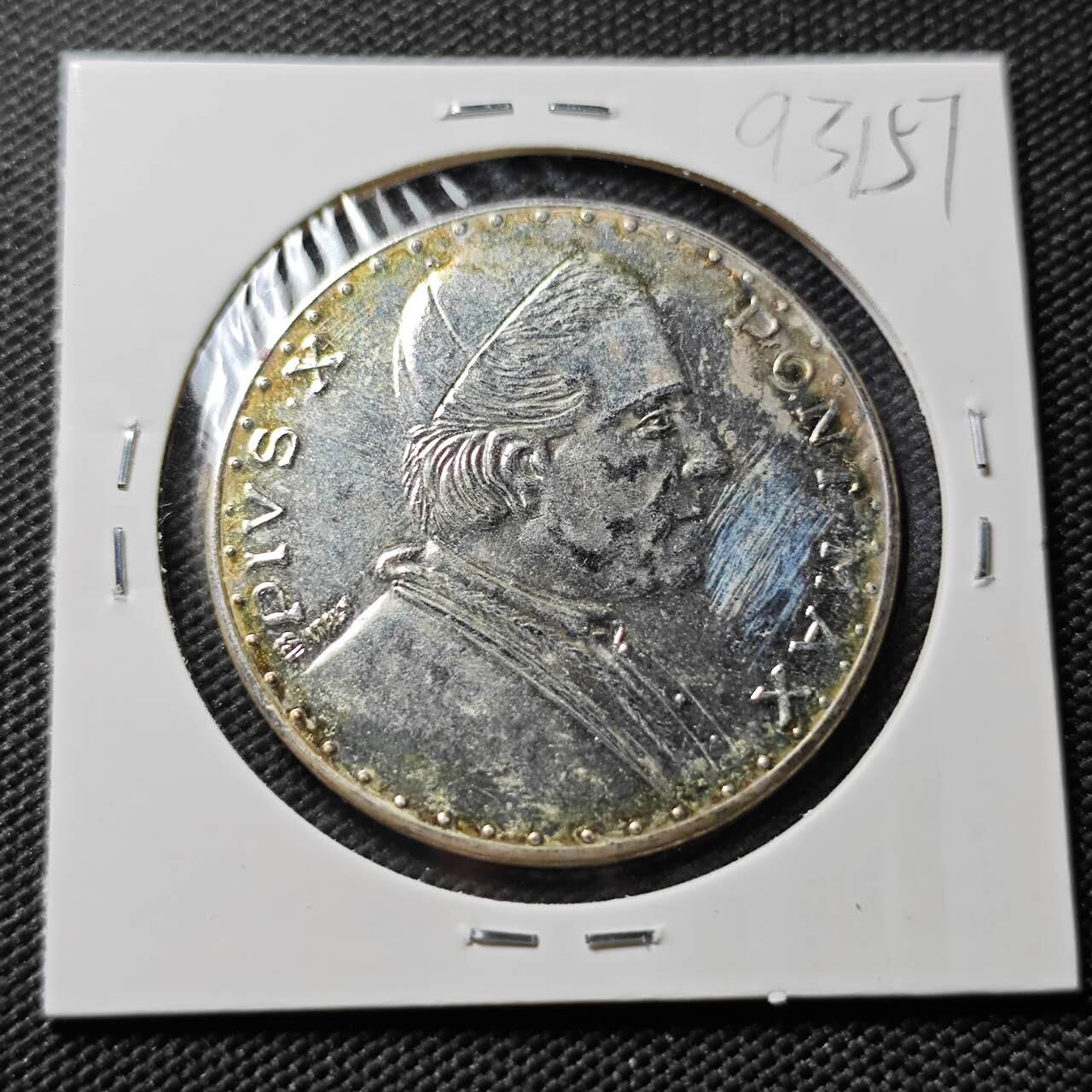 KK钱币收藏小铺  第393期  2月预留时间 周末发货  梵蒂冈镀银章