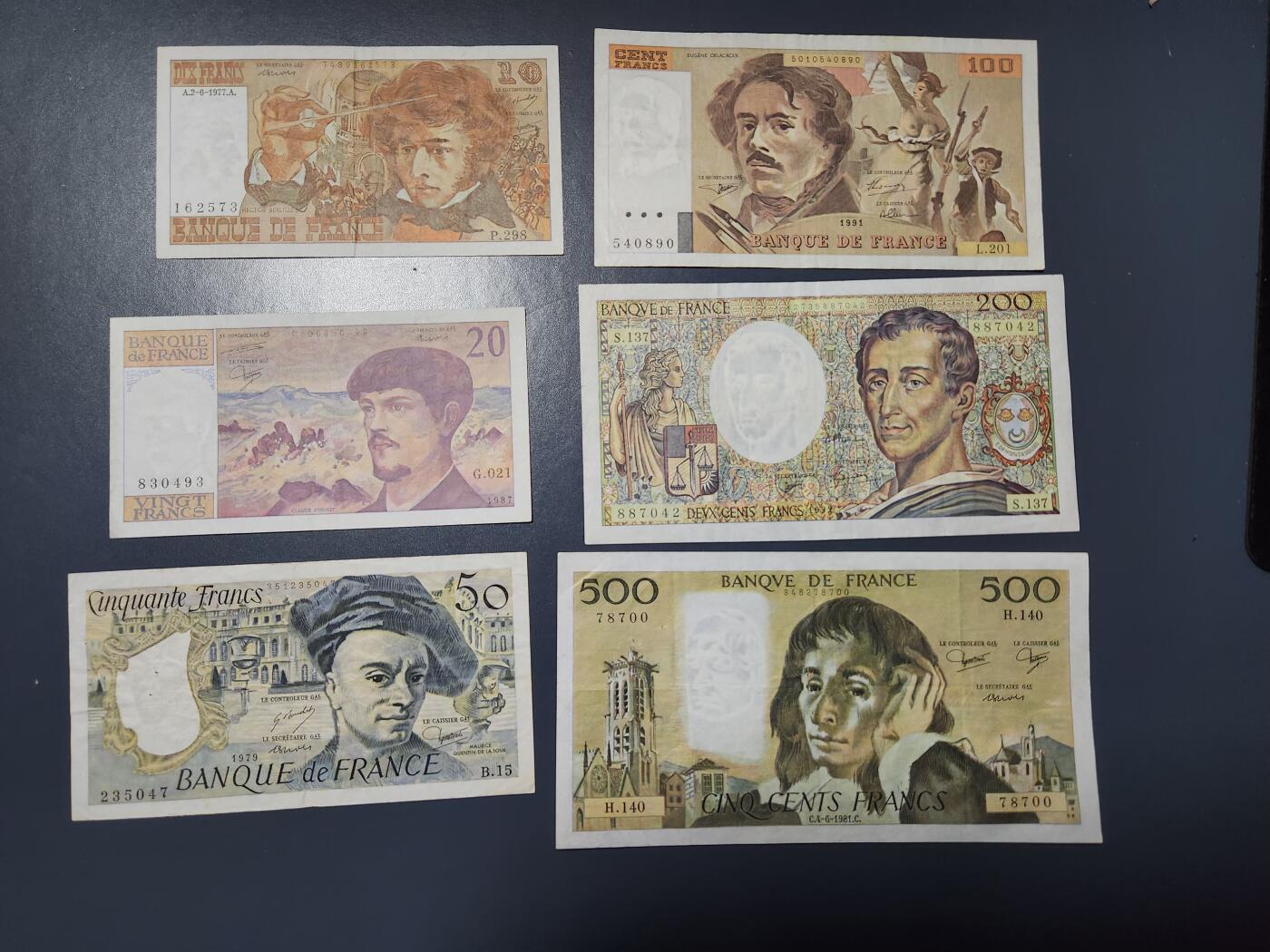 2月4号晚上8点 外国纸币自动截拍第17场 法国美品一套